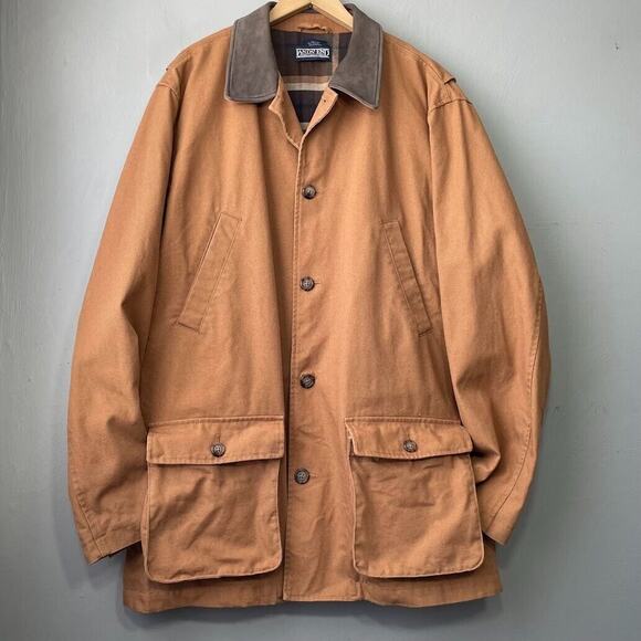 Waxed Jacket Lands End Field Jacket LANDS END Chore Jacket Men's